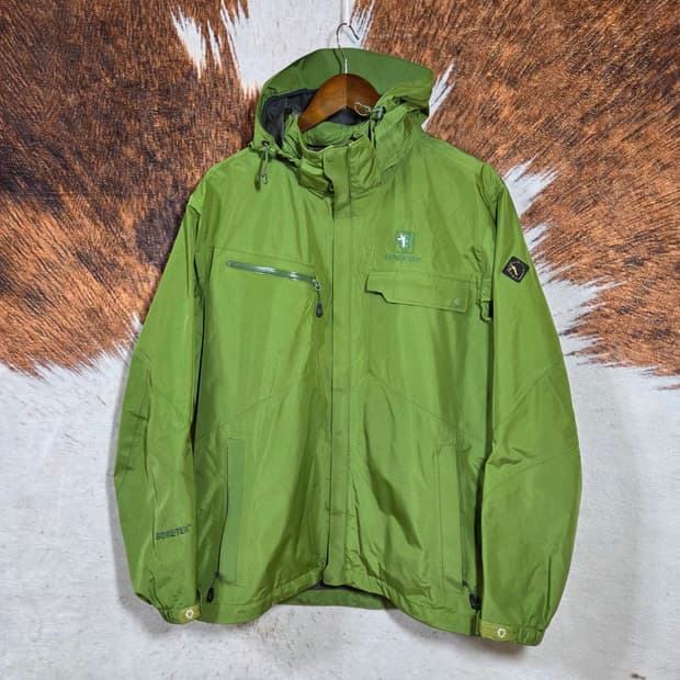 블랙야크 고어텍스 그린 바람막이 자켓