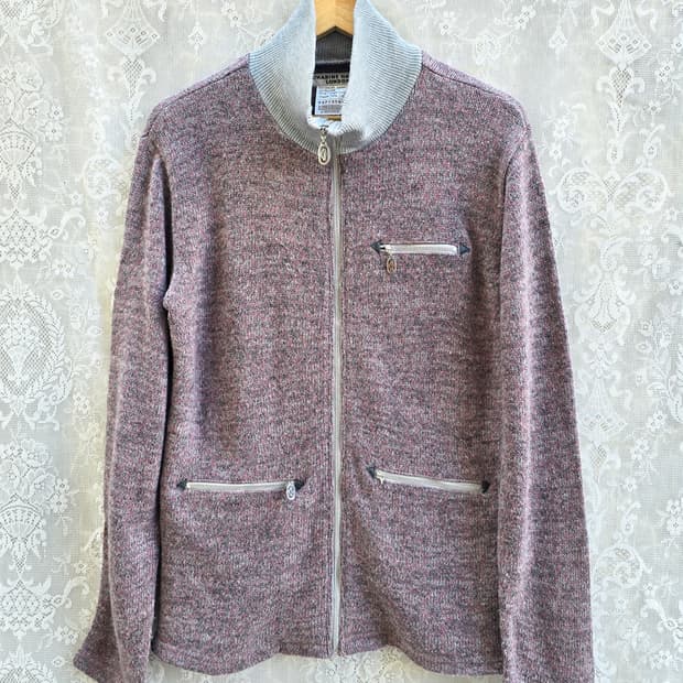 90s 캐서린 햄넷 풀집업 니트