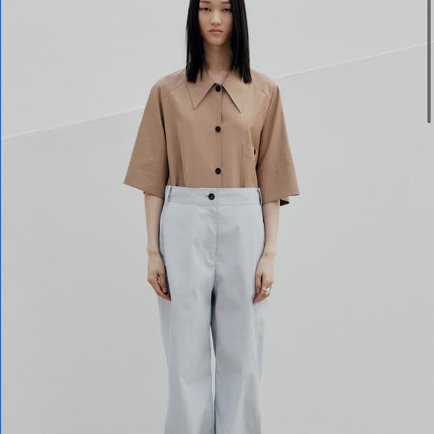 로우클래식 스티치팬츠 라이트그레이 M