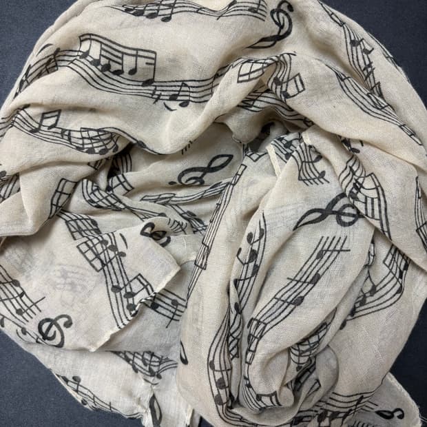 음표 스카프