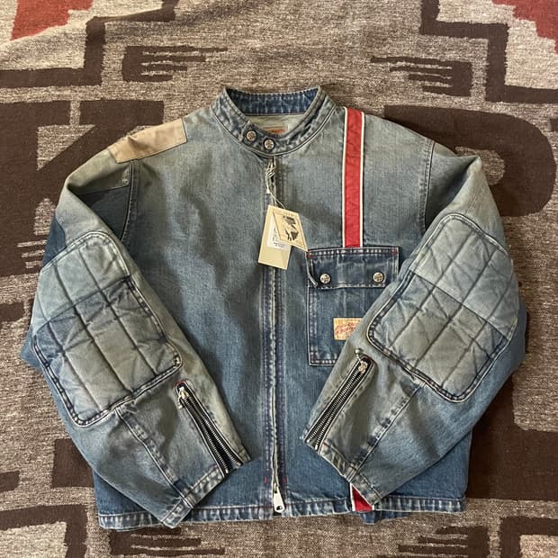 캐피탈 데님 모토크로스 자켓