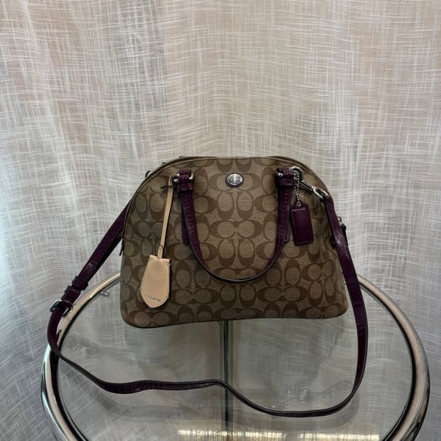 코치 시그니처 투웨이 토트백    