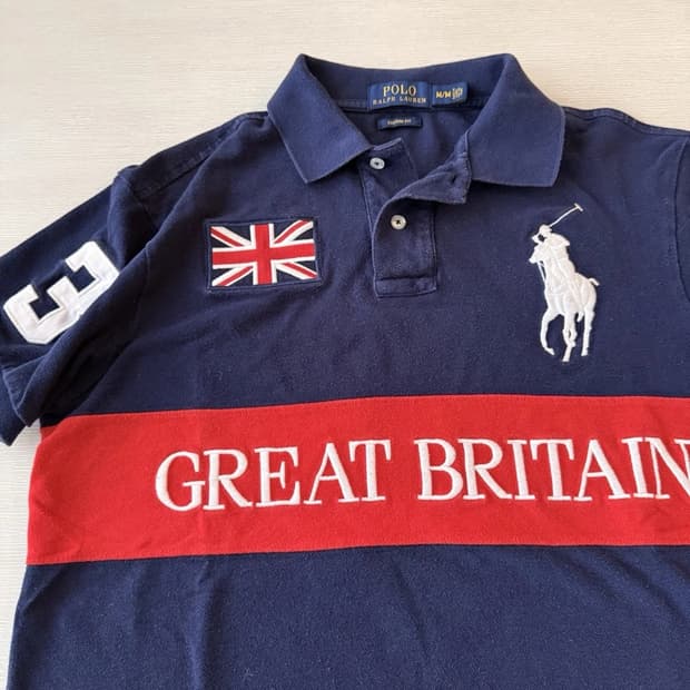 폴로 랄프 로렌 그레이트 브리튼 빅포니 폴로 셔츠