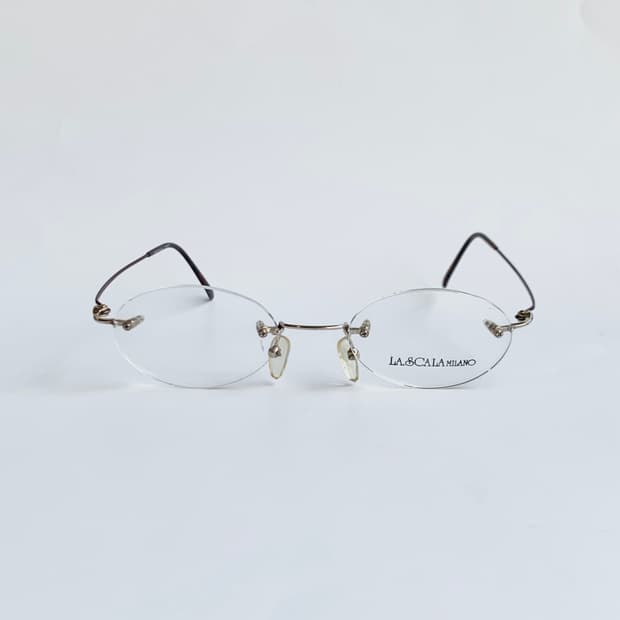 [픽키-726] 데드스탁 무테 라운드 템플 포인트 경량 빈티지안경