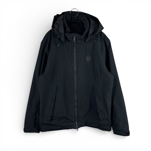 (F) 코오롱스포츠 고어택스 누빔 패딩 바람막이 자켓 블랙