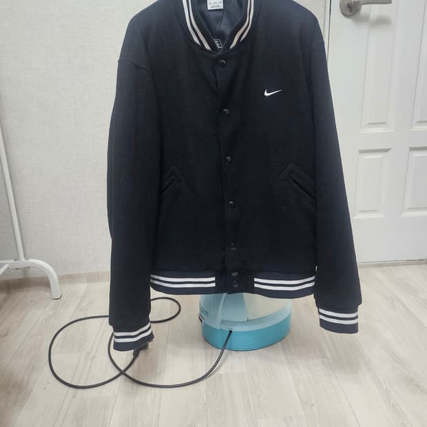 (110)2XL☆초대장급☆나이키 NSW어센틱 [블랙] 바시티 울자켓점퍼