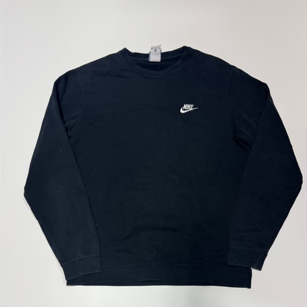 나이키 기본 스우시 블랙 스웻 맨투맨 XL