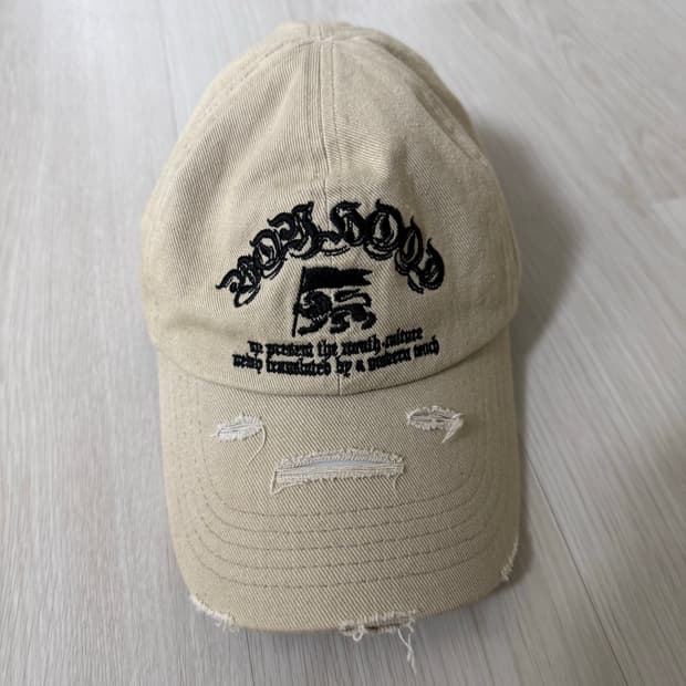 etce 볼캡 보이후드 디스트로이드 캡 베이지