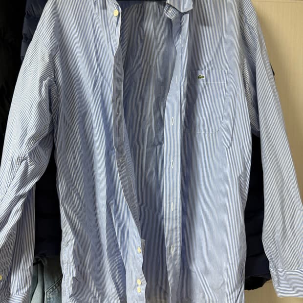 라코스테 스트라이프 셔츠 L