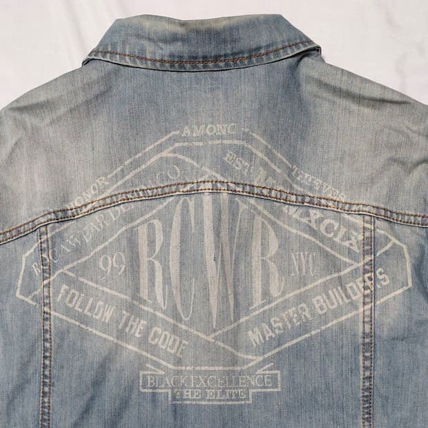 [46] 빈티지 로카웨어(Rocawear) 올드스쿨 오버사이즈 데님 자켓