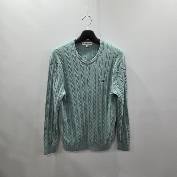 브룩스브라더스 코튼 케이블 니트 XL