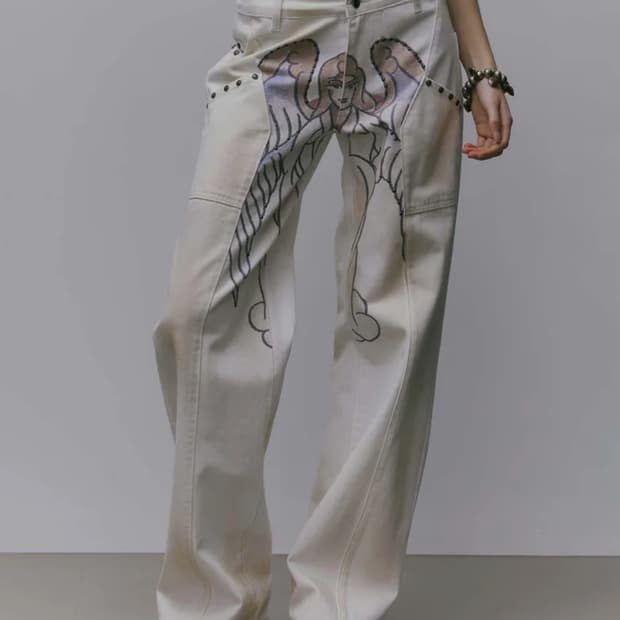 스컬프터 X Ed Hardy Cracked Angel Denim 