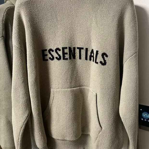 피오갓 에센셜 풀오버 니트 후드 M