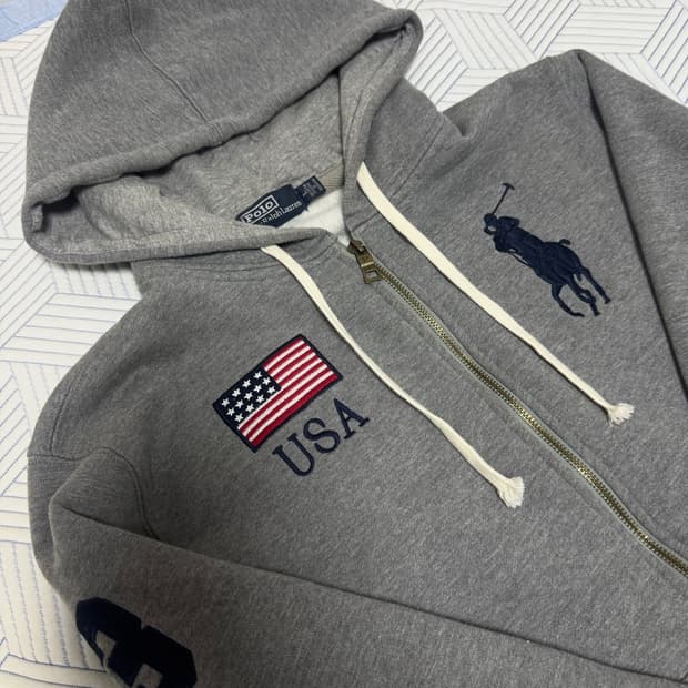 폴로 랄프로렌 빅포니 성조기 USA 후드집업