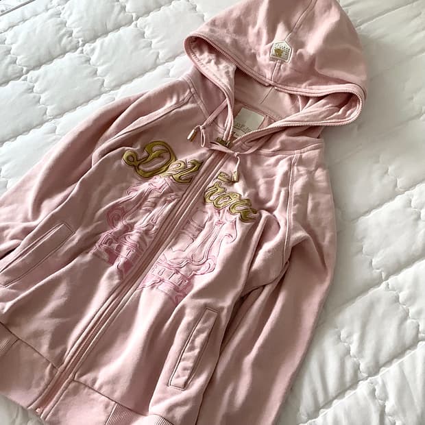 빈티지 mlb y2k 딸기우유 후드집업