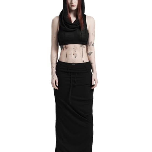 오도어 셔링 롱스커트