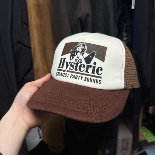 히스테릭 글래머 트러커캡 기타걸 매쉬 캡