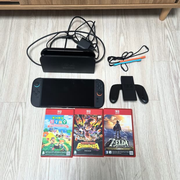 [새상품] 닌텐도 스위치2 + 동물의숲, 동킹콩 바난자, 젤다