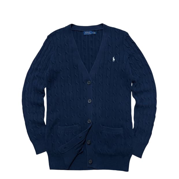 폴로랄프로렌 꽈배기 가디건