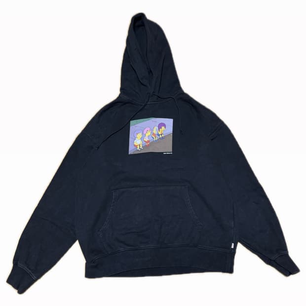 리바이스 심슨 블랙 후드티