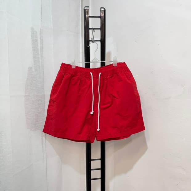 레드 수영바지 썸머 밴딩반바지 4579