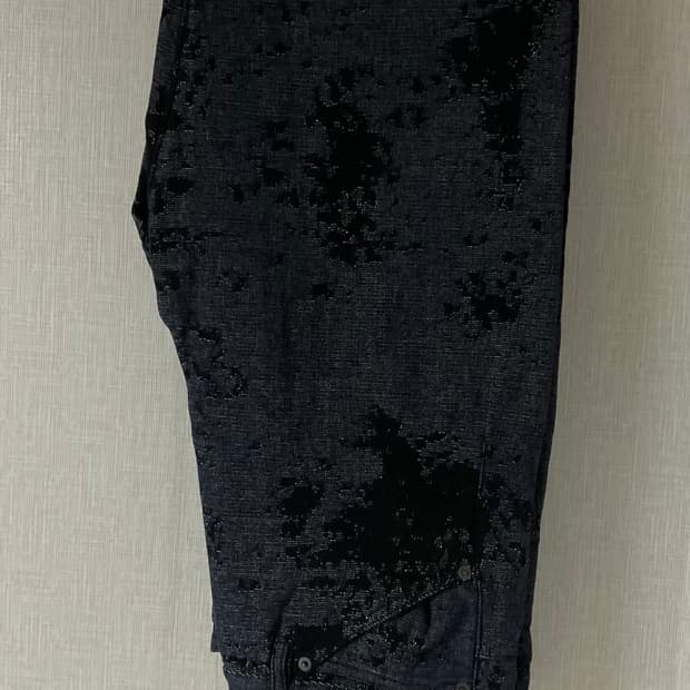 ZARA 자카드 패턴 데님 팬츠