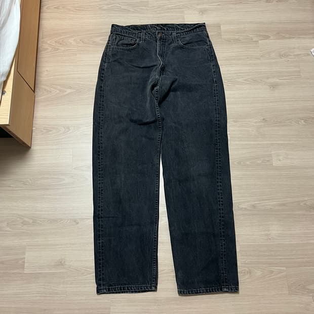 [34X34] 90s 빈티지 리바이스 565 블랙 made in usa