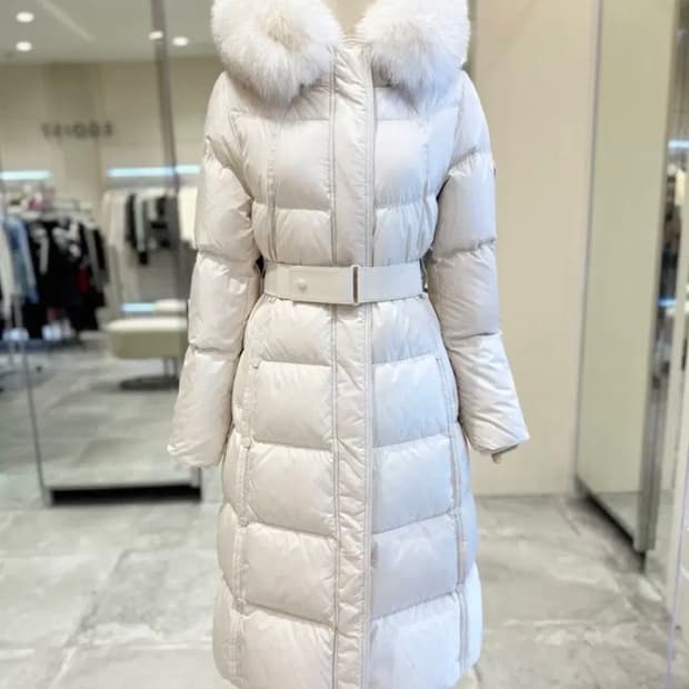 에고이스트 시그니처 페미닌 구스 롱 다운 (55) 상태 굳