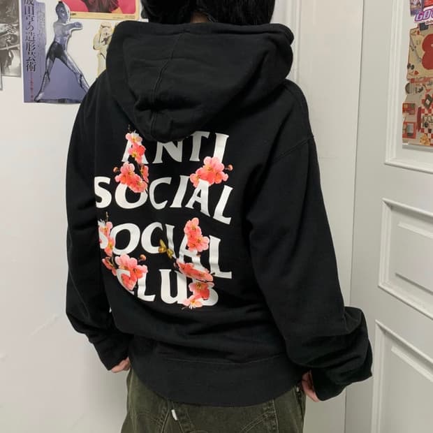 안티소셜클럽 후드티 xs