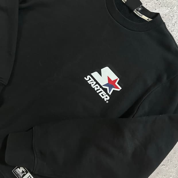 블랙 라벨 맨투맨 블랙