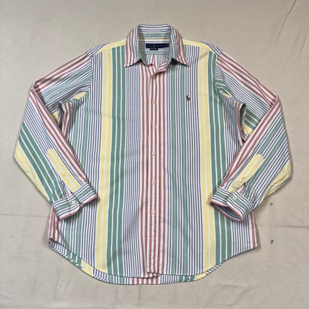 L) 폴로 랄프로렌 클래식핏 멀티 스트라이프 옥스포드 셔츠