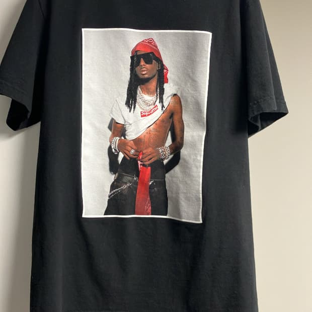 슈프림 플레이보이카티 포토티 FW17 블랙s 정품