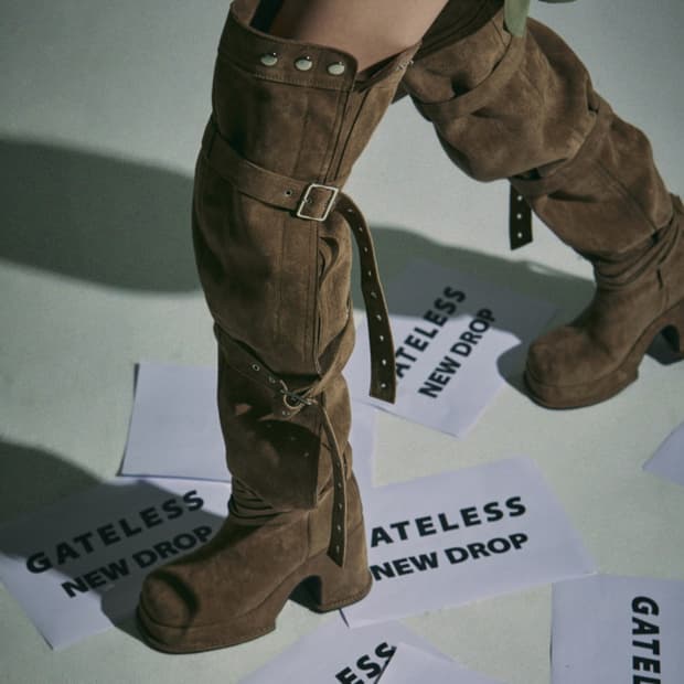 게이트리스 버클 싸이하이 부츠 M