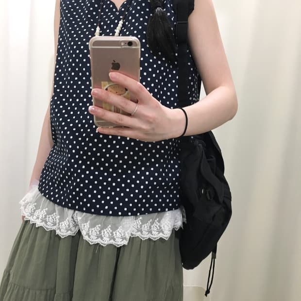 Square Dot Sleeveless Top