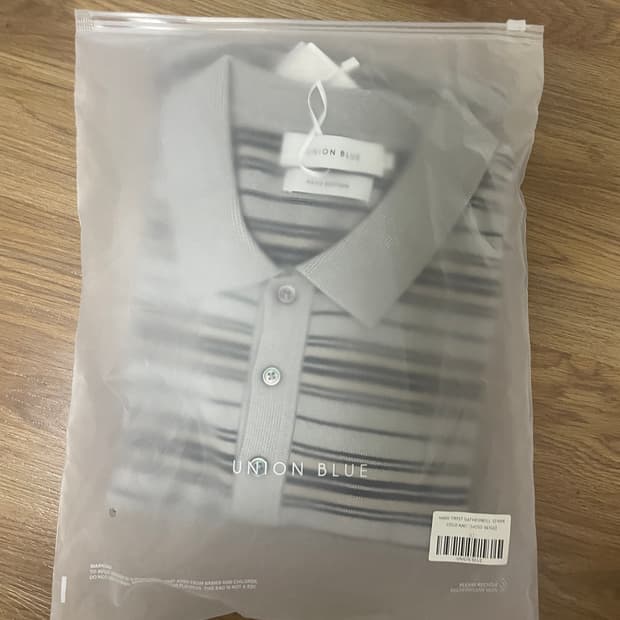 유니온블루 HARD TWIST GATHERWELL STRIPE POLO