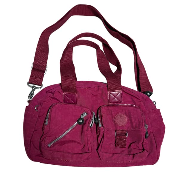 키플링 자주색 토트,크로스 숄더백 