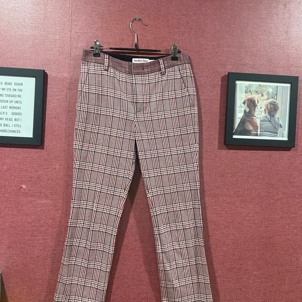 See By Chloe 체크 바지 34/38