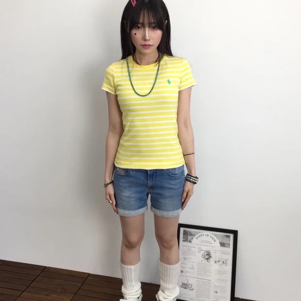 Polo Ralph Lauren Sport Yellow StripeTee