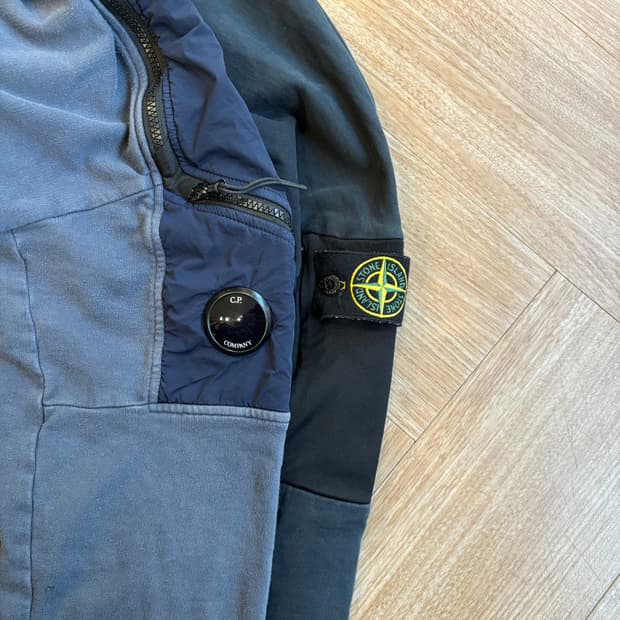 씨피컴퍼니 테크니컬 나일론 패널 듀얼 지퍼 렌즈 후디