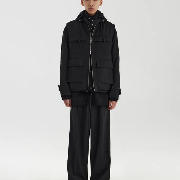 [M] 유스 리버서블 베스트 블랙