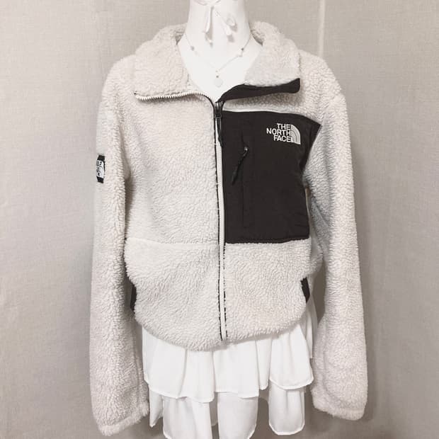 노스페이스 브라운 뽀글이점퍼 L