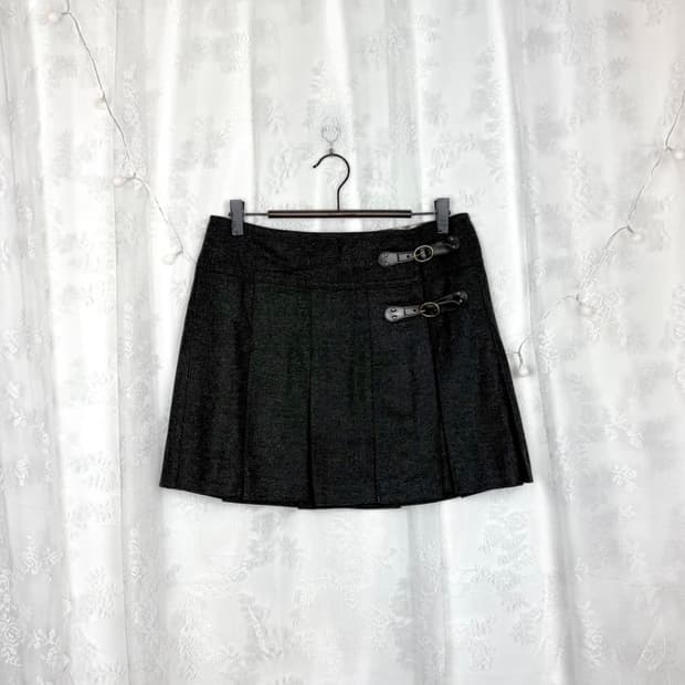 (재판매) 버버리 울혼방 플리츠 스커트