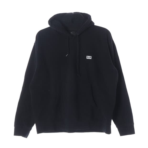 OBEY 스몰 박스로고 블랙 후드티 XL