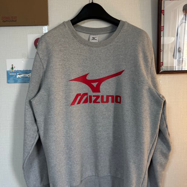 [XL]미즈노 프린팅 로고 스웻셔츠 맨투맨