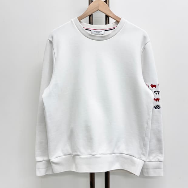 [3]톰브라운 사선완장 애니멀 맨투맨