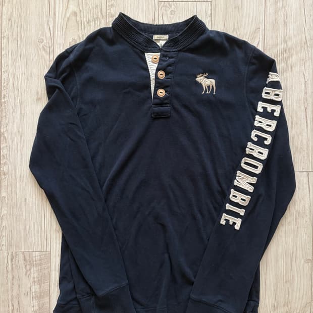 아베크롬비 헨리넥 네이비 L