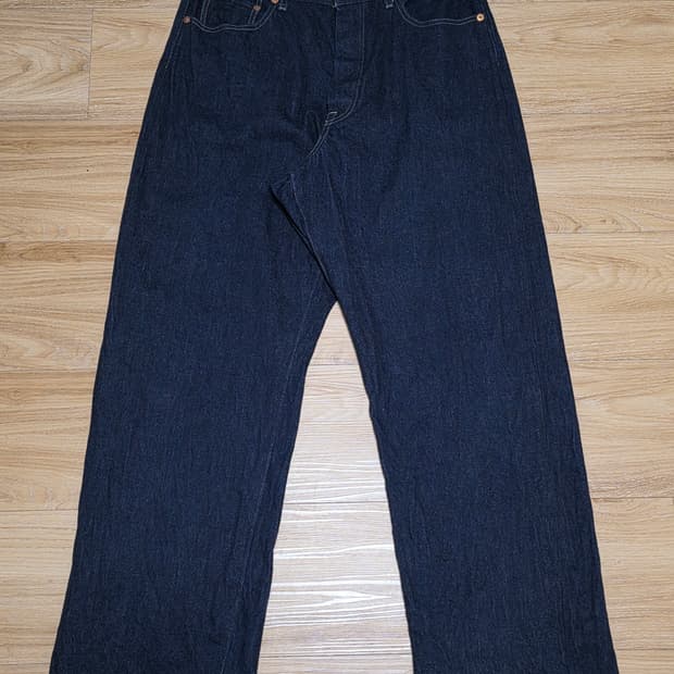 4size택포22만)25ss피그벨 301 와이드 데님 인디고