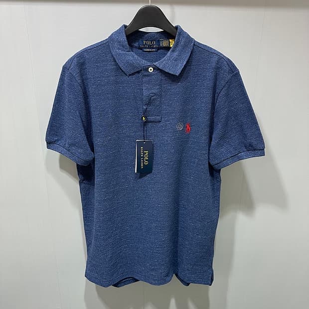 (정품/새상품) 폴로 랄프로렌 남성 레드 로고 커스텀 슬림핏 폴로 셔츠