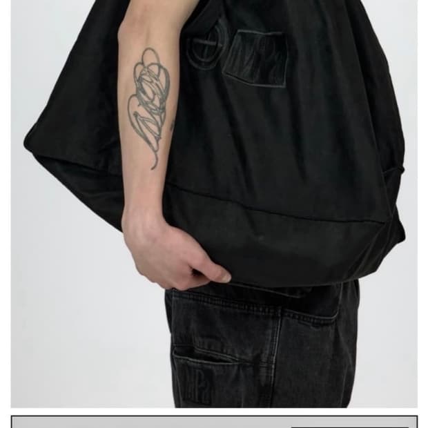 MPa BIG BAG (BLACK) 스웨이드 빅백