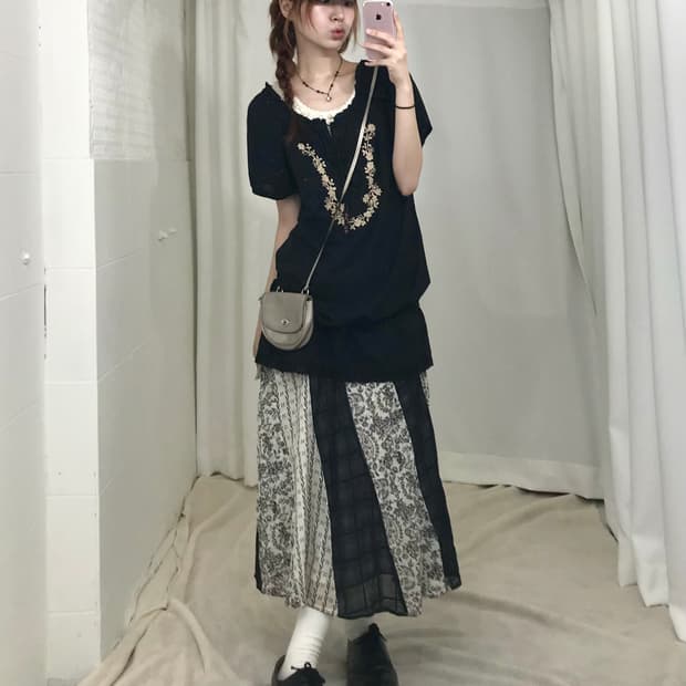 🖤 빈티지 블랙 모리 오리엔탈 코디 세트